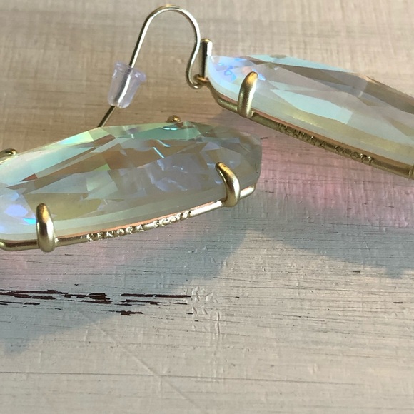 Kendra Scott Esme Earrings - Gold & Dichroic Glass - Picture 7 of 8